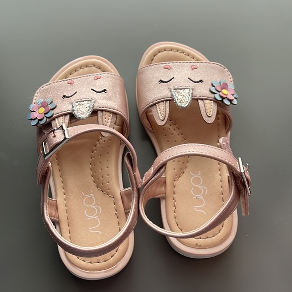 Toddler girl sandals. Worn once - Picture 2 of 3
